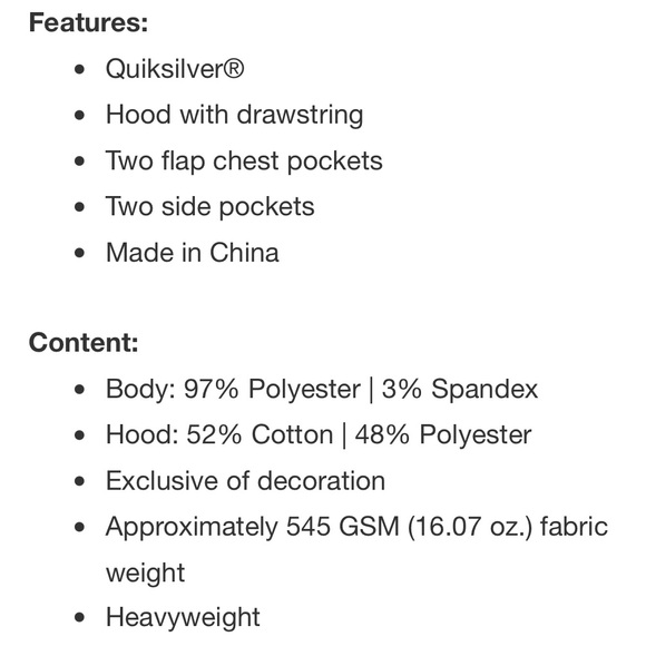 Quiksilver Men's Hooded Shirt Jacket- Black and Gray - Picture 9 of 13